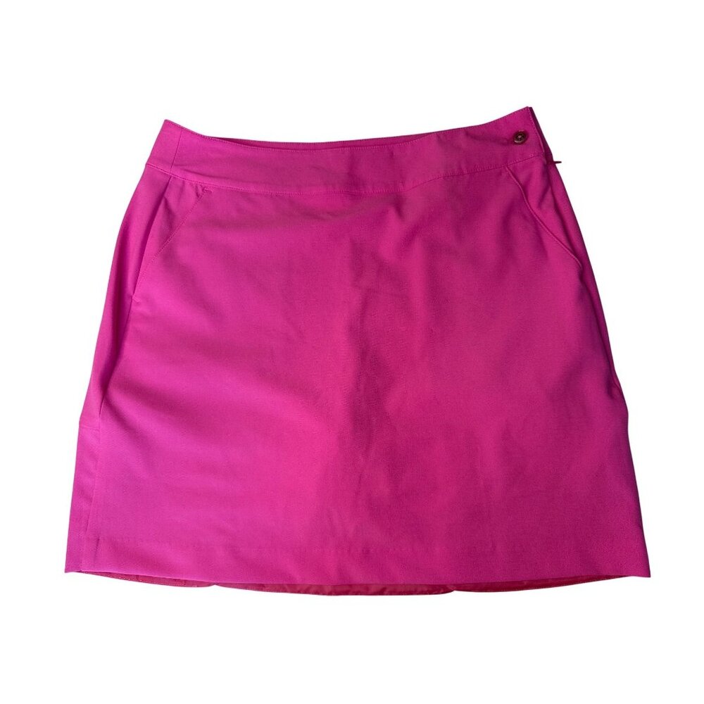 EP New York Womens Pink Skirt Back Button Detail US Size 8 UK 12 Polyester Blend